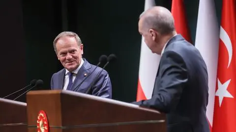 Donald Tusk i Recep Tayyip Erdogan