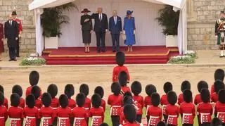 Powitanie Trumpa w Windsorze