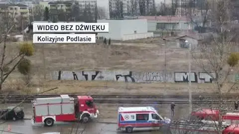 Białystok, policjant spowodował wypadek