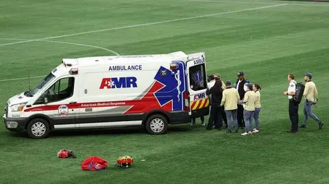 Dramatyczne sceny. Amerykanka zasłabła na murawie