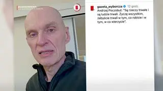 Poczobut na nagraniu ze szpitala. Padły ważne słowa