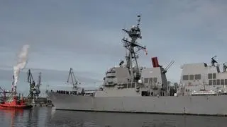 Niszczyciel USS Forrest Sherman w gdańskim porcie