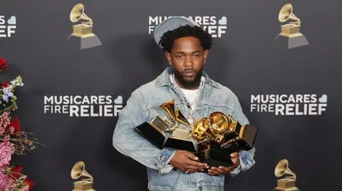 Kendrick Lamar na rozdaniu Grammy 2025