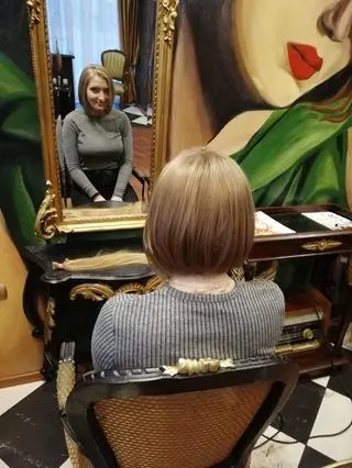 Agnieszka w nowej fryzurze