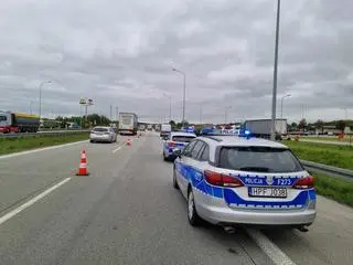 Do wypadku doszło na autostradzie A1 niedaleko Koluszek