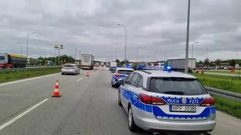 Do wypadku doszło na autostradzie A1 niedaleko Koluszek