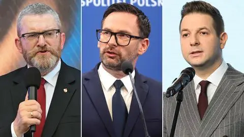 Grzegorz Braun, Daniel Obajtek, Patryk Jaki 
