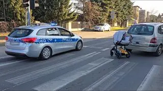 Wypadek na przejściu dla pieszych