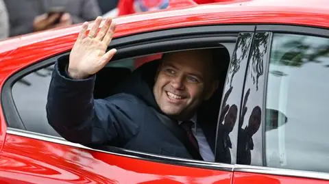 Karol Nawrocki w Węgrowie