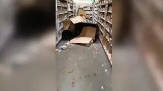 Robili zakupy, nagle zapanował chaos. Nagranie