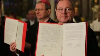 Podpisanie wspólnego oświadczenia w 60. rocznicę orędzia biskupów polskich do niemieckich