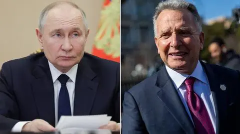 Władimir Putin (po lewej) i Steve Witkoff (po prawej)