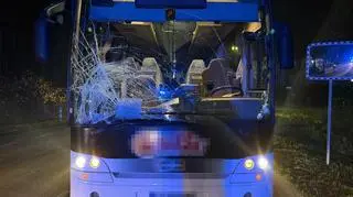 56-letni pieszy został potrącony przez autobus