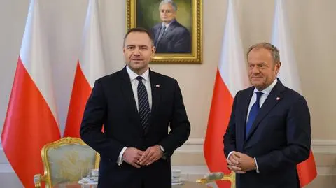 Donald Tusk i Karol Nawrocki