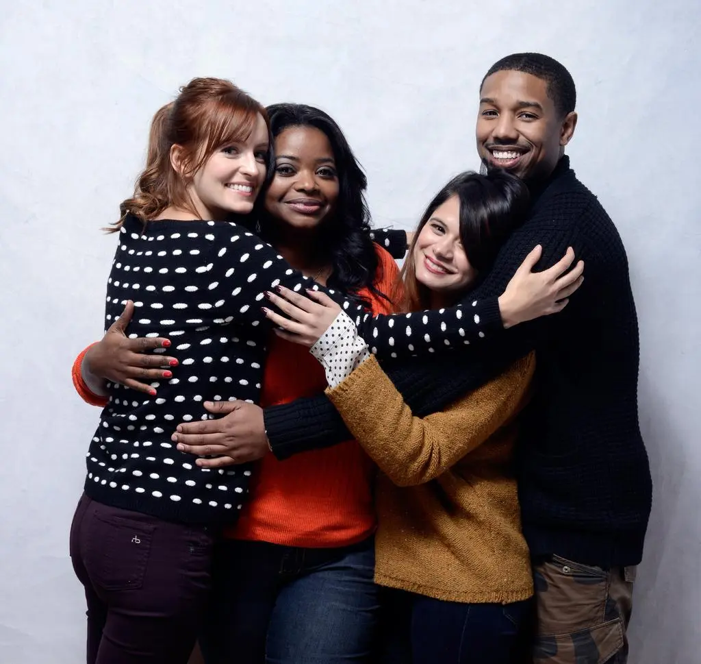 Michael B. Jordan z ekipą filmu "Fruitvale" na festiwalu w Sundance