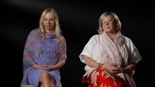 Od lewej siedzą: Izabela Trybus i Wiola Rębecka