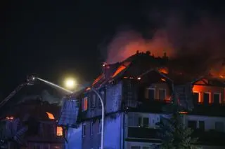 Pożar w Ząbkach