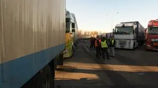 Protestują też przed przejściem w Korczowej 