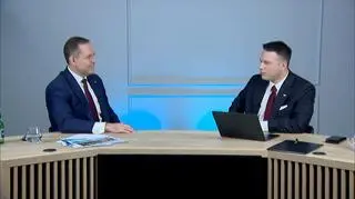Nawrocki: Kaczyński nie miał racji w kwestii Zielonego Ładu. Transmisja w TVN24 
