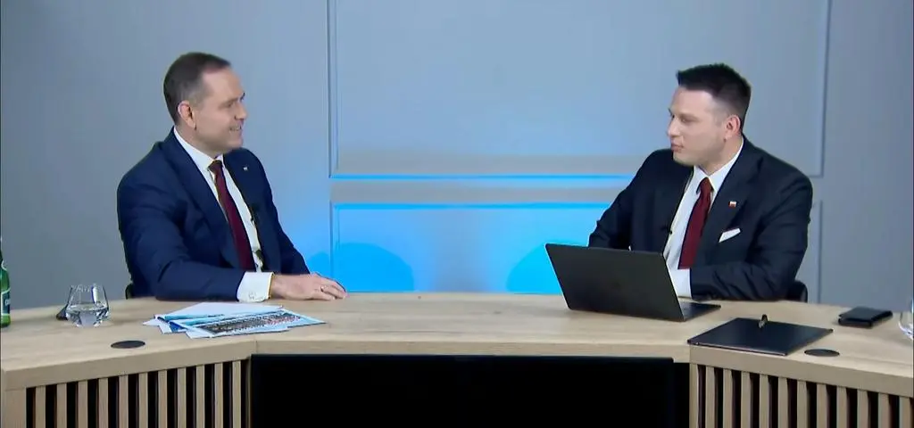 Nawrocki: Kaczyński nie miał racji w kwestii Zielonego Ładu. Transmisja w TVN24 