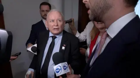 Wymiana zdań prezesa Kaczyńskiego, posłanki Lichockiej i reportera TVN24 Radomira Wita