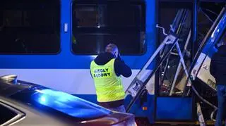 Zderzenie tramwajów w Krakowie