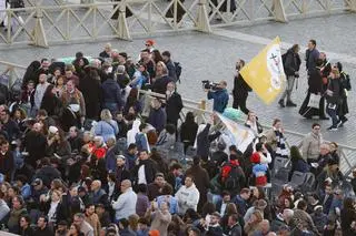 Vatican - the funeral of Pope Francis.  The funeral mass of Pope Francis in St. Piotr