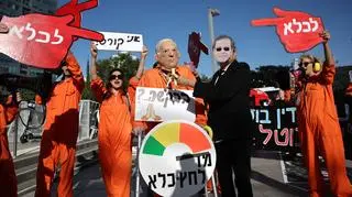 Antyrządowy protest w Tel Awiwie