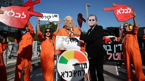 Antyrządowy protest w Tel Awiwie
