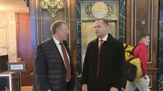 Jacek Kurski i Karol Nawrocki na 134. paradzie z okazji Święta Konstytucji 3 Maja w Chicago