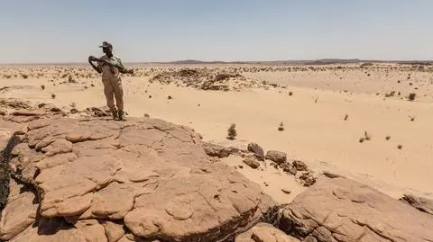 Afryka, Niger, żołnierz państwowy