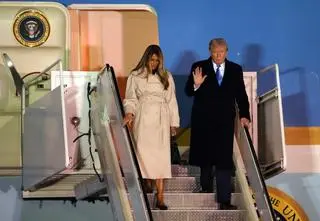 Trump przyleciał na pogrzeb. Chce rozmawiać z przywódcami, choć plan tego nie przewiduje