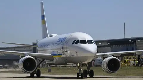 Prezydencki samolot Airbus A319 linii Ukraine International Airlines 