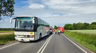Wypadek na drodze krajowej numer 36 w Lutogniewie koło Krotoszyna 
