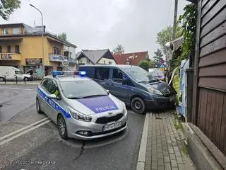 Kraksa w centrum Zakopanego