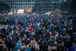 Antyrządowe demonstracje w Bratysławie