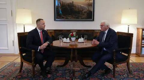 Karol Nawrocki i Frank-Walter Steinmeier