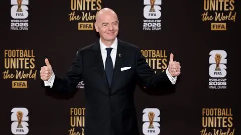 Prezydent FIFA Gianni Infantino na ceremonii losowania grup MŚ 2026