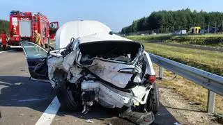 Wypadek na S19 w Jeżowem