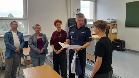 15-letni Konrad odebrał podziękowania