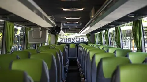 Flixbus autobus wnętrze środek