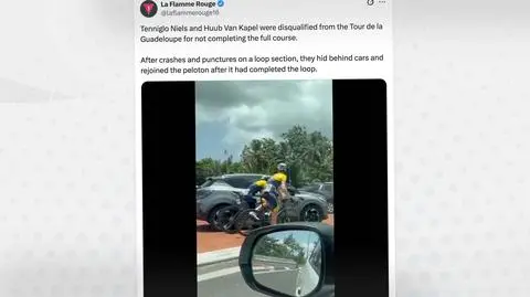 Kolarze przyłapani na oszustwie. "Bardzo poważna sprawa"