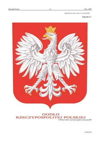 Ustawa z dnia 31 stycznia 1980 r. o godle, barwach i hymnie Rzeczypospolitej Polskiej oraz o pieczęciach państwowych