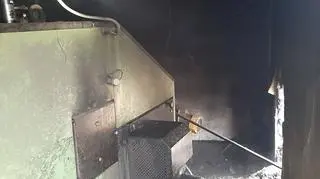 Spaliła się kotłownia