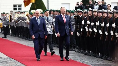 Karol Nawrocki i Frank-Walter Steinmeier