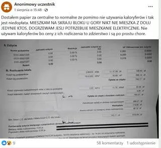 Niektórzy mieszkańcy otrzymali bardzo wysokie niedopłaty za ogrzewanie