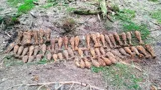 Amunicja, bomby i granaty na budowanym odcinku S19