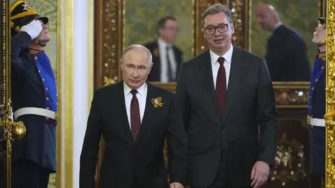 Prezydent Serbii Aleksandar Vuczić w Moskwie