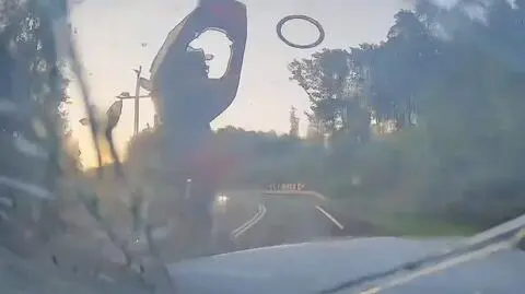 Zderzenie motocyklisty z samochodem 