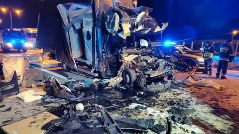 Wypadek na A4 na wysokości Zgorzelca